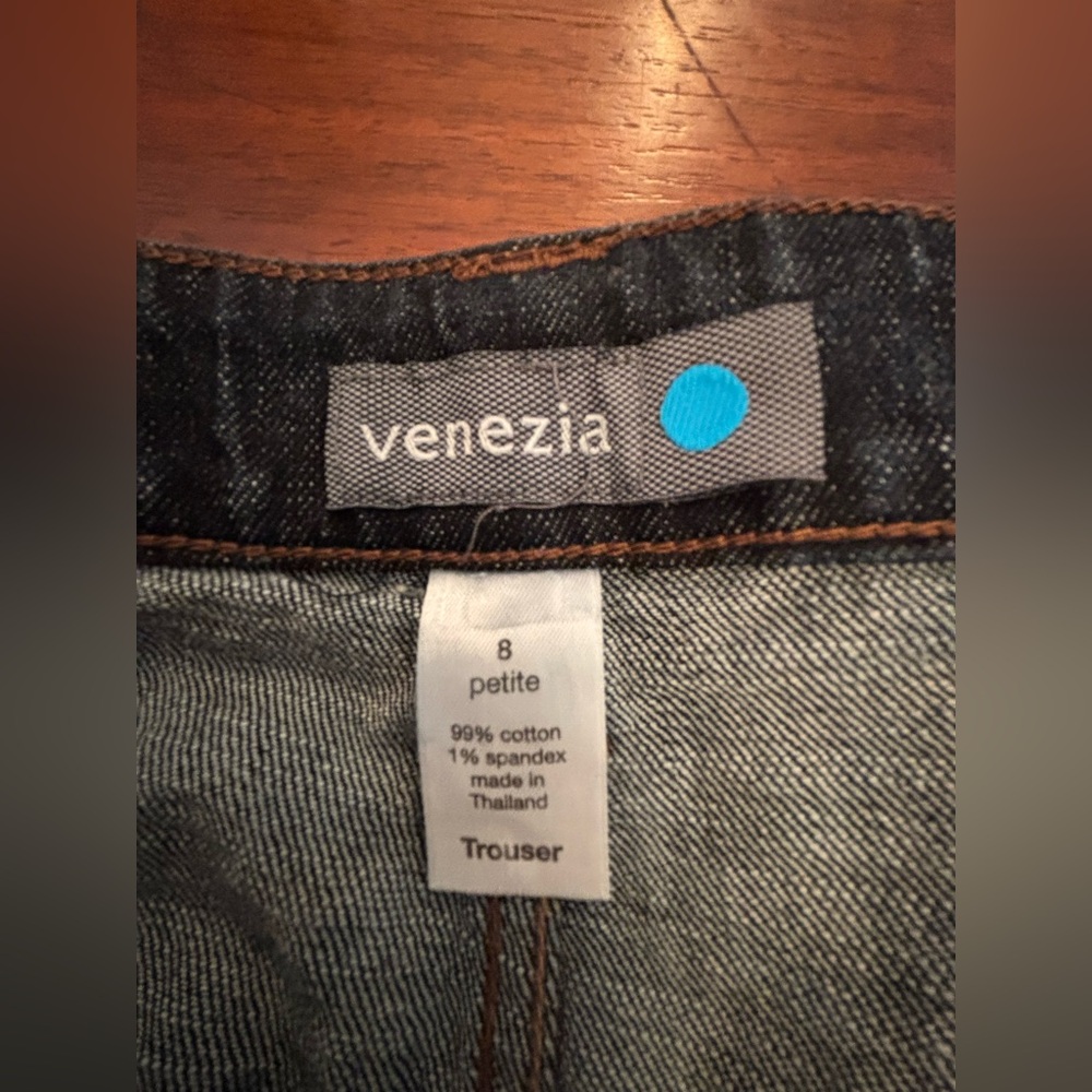 Venezia Denim Trousers for women size 8 Petite. - Picture 2 of 4
